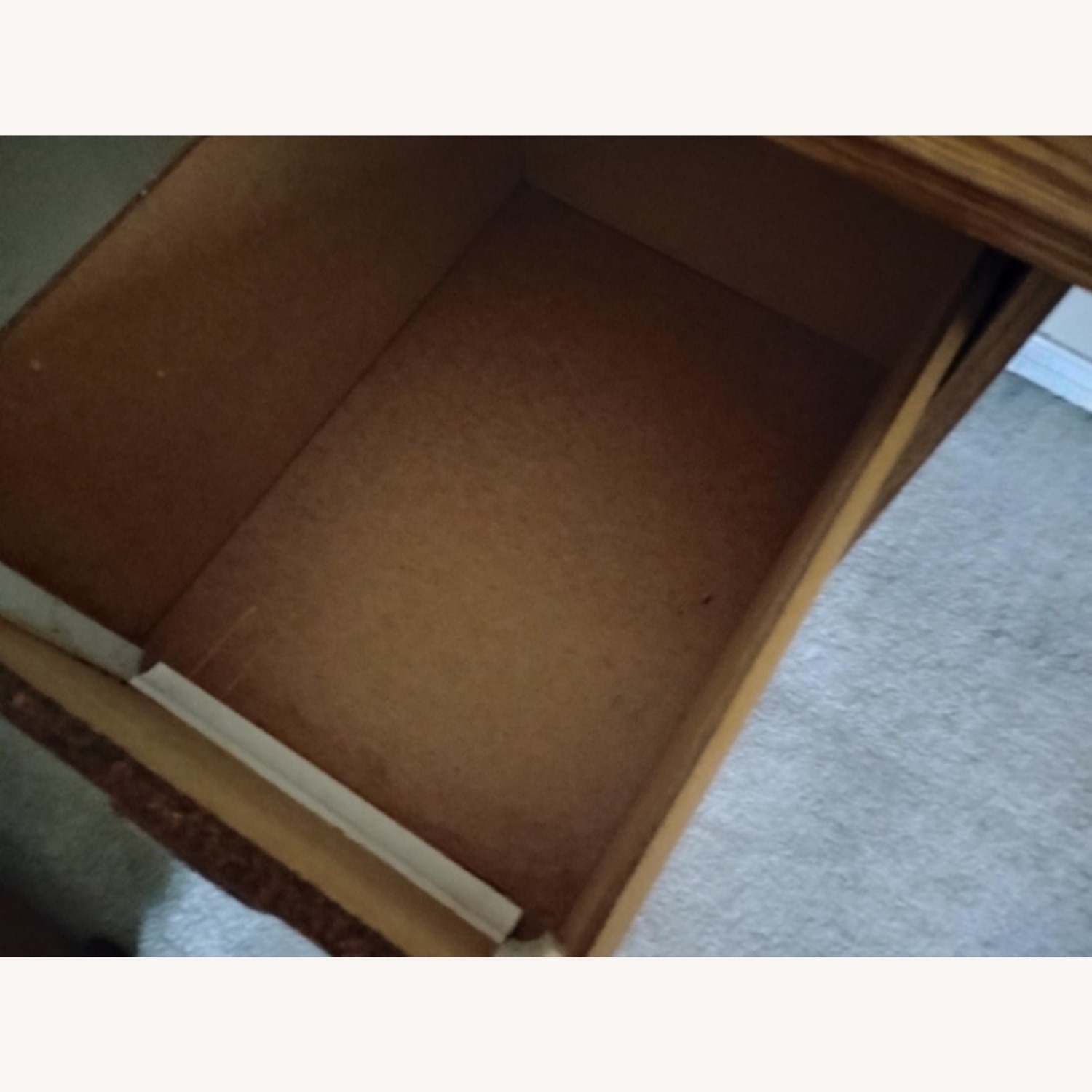 Light Brown Wood Chest - image-8