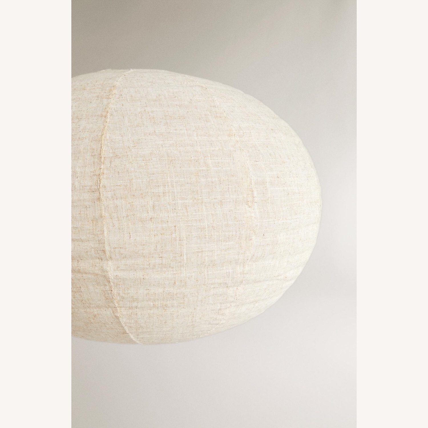 Zara Home Natural Linen Ceiling Lamp - image-2