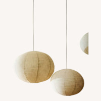 Zara Home Natural Linen Ceiling Lamp