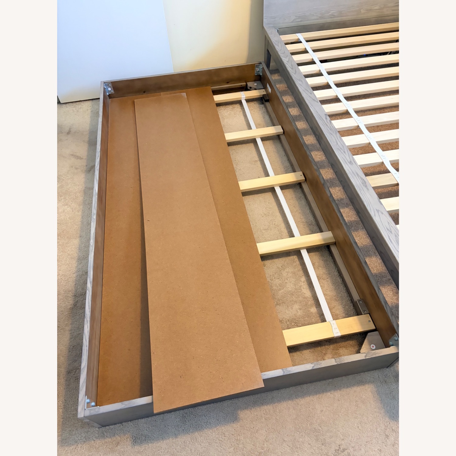 Crate & Kids Wrightwood Light Gray Wood Twin Bed - image-4