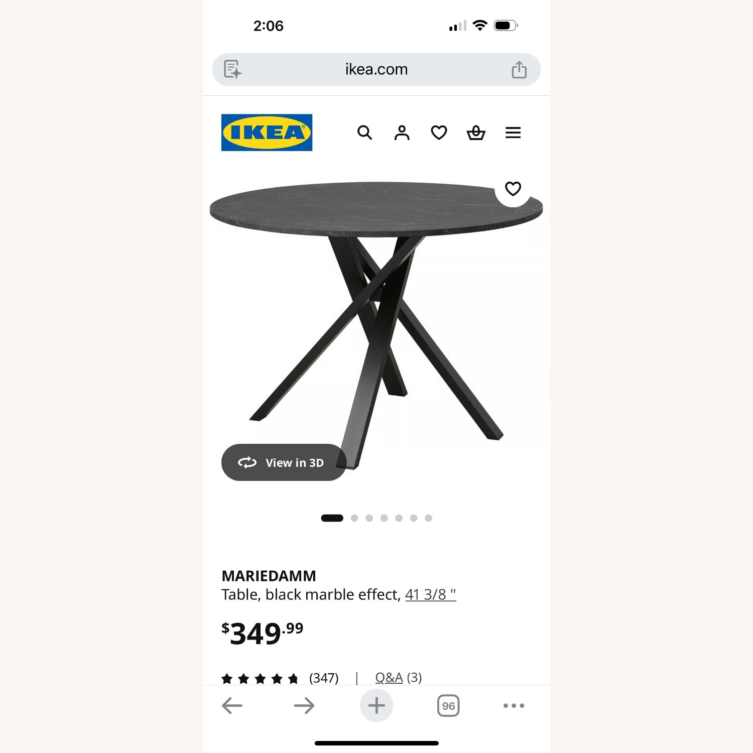 IKEA Mariedamm Dark Brown Dining Set - image-3