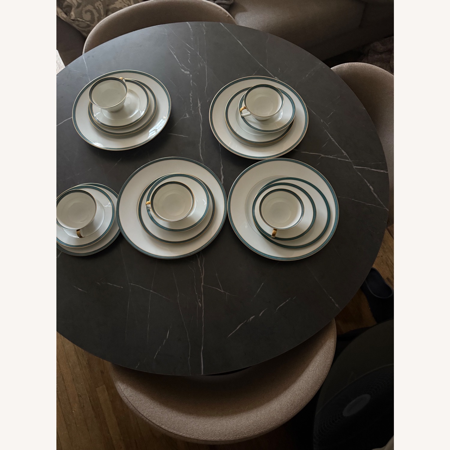 IKEA Mariedamm Dark Brown Dining Set - image-1