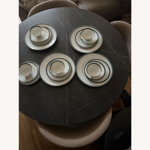 Used IKEA Mariedamm Dark Brown Dining Set for sale on AptDeco