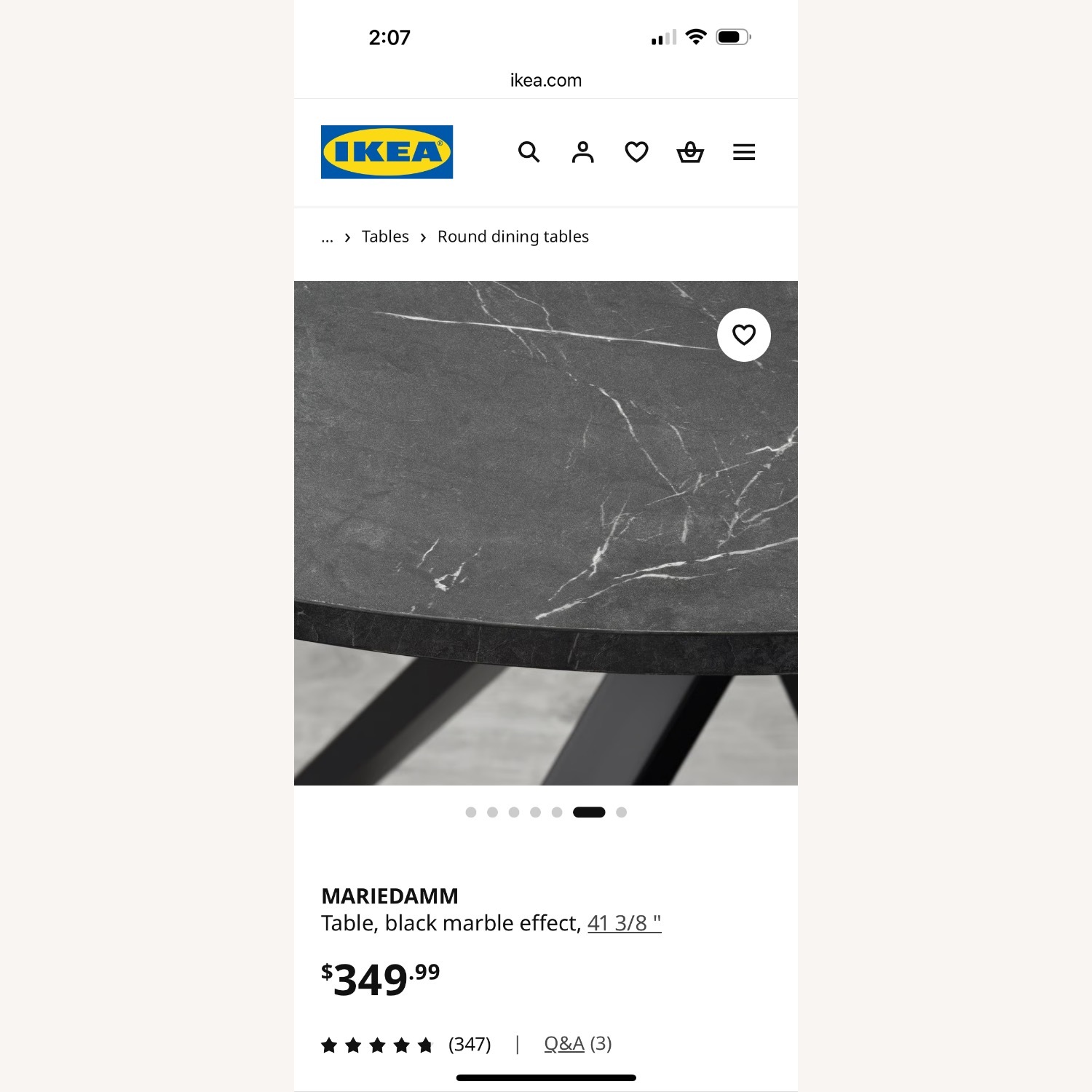 IKEA Mariedamm Dark Brown Dining Set - image-2