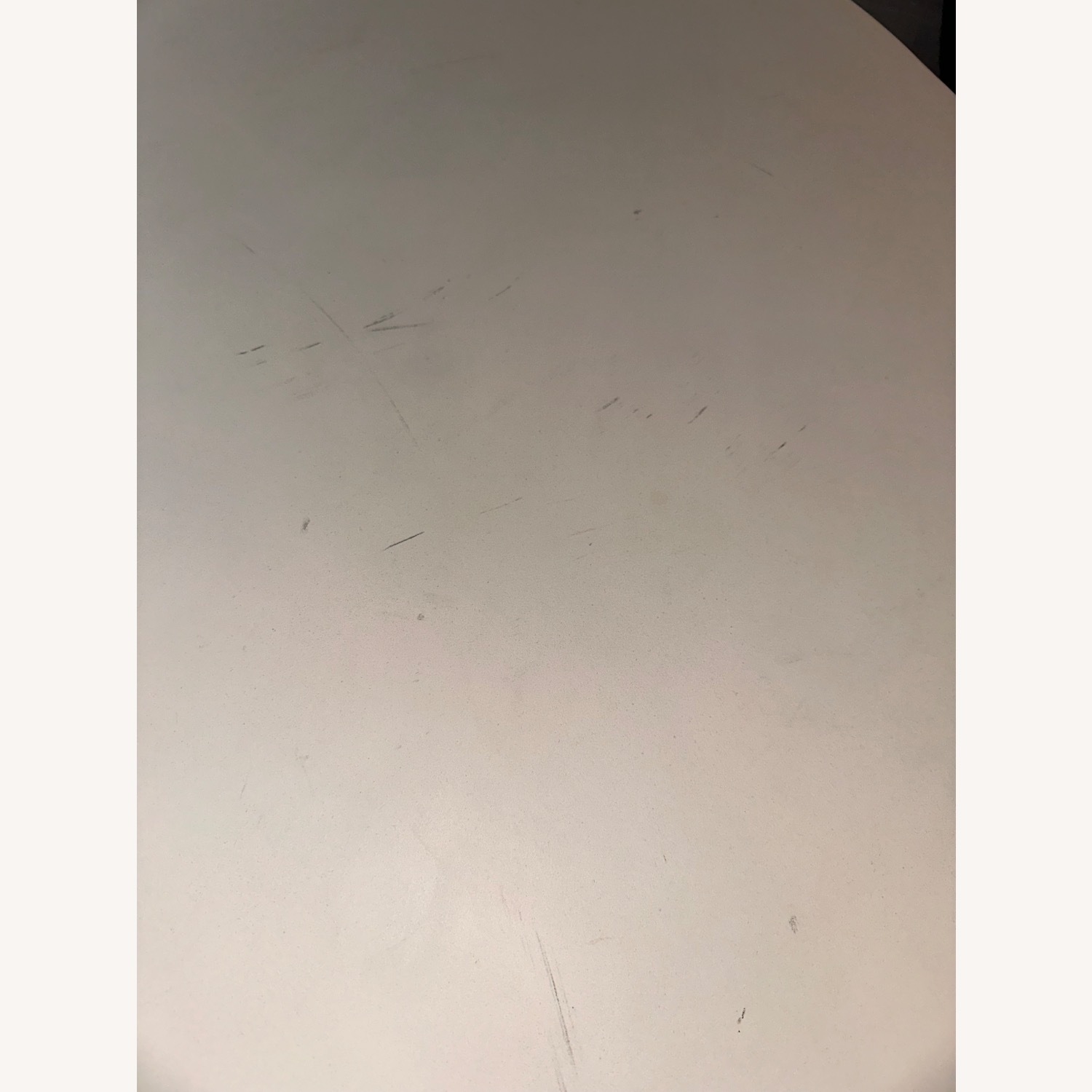 Crate & Barrel White Sayulita Ivory Concrete Table - image-7