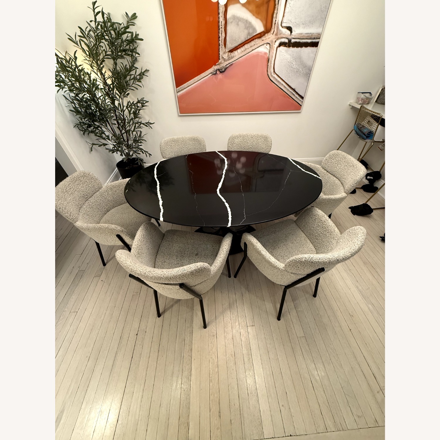 60" Round Quartz Dining Table - image-3