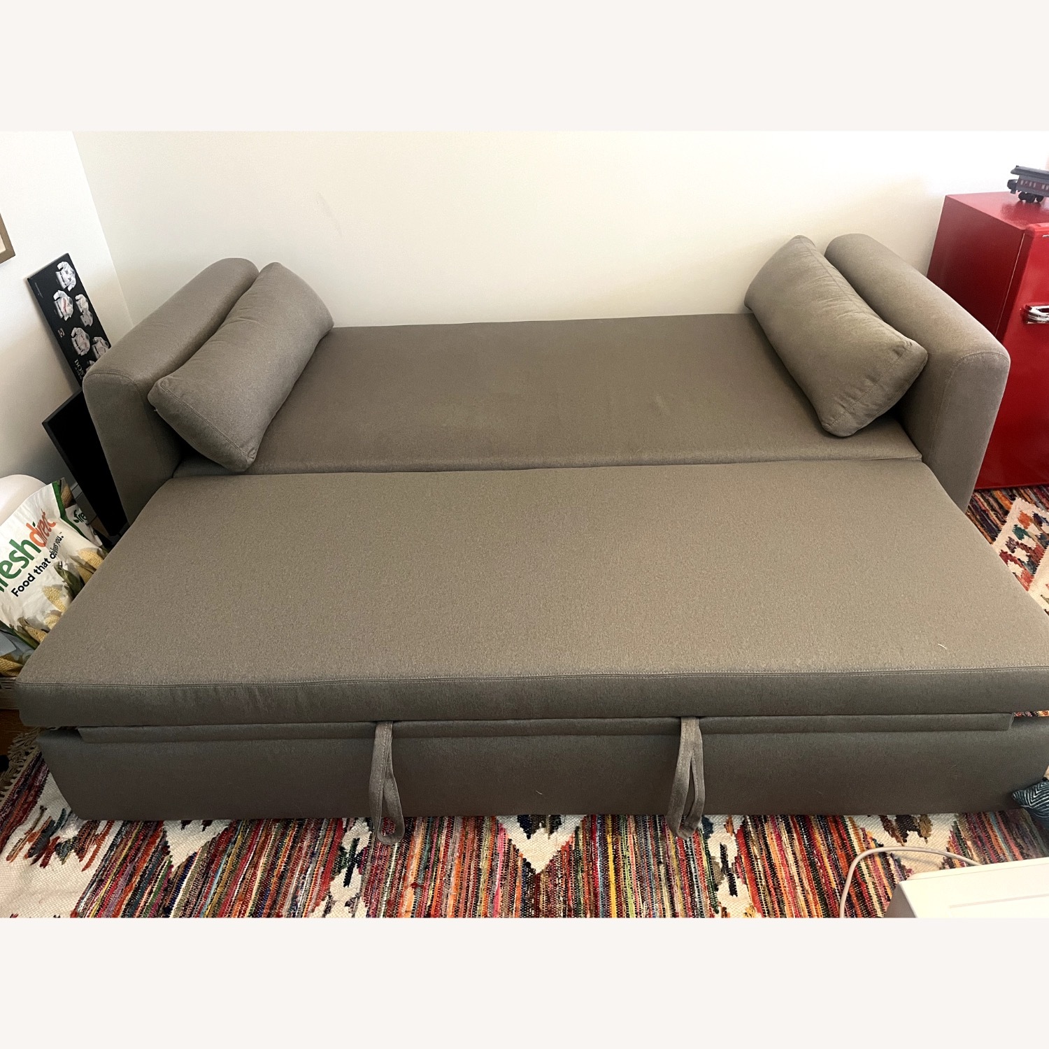 Room & Board Gray Fabric Chaise Lounge - image-4