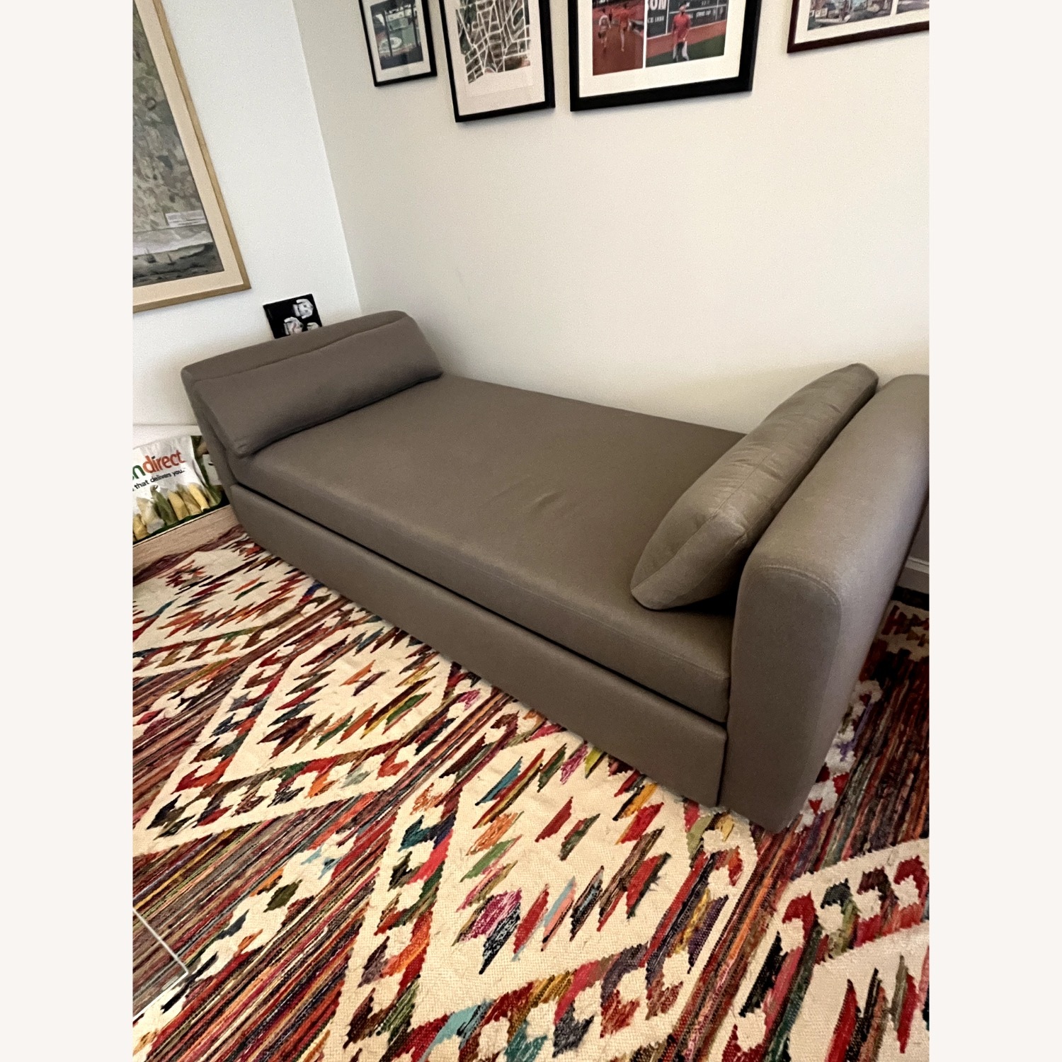 Room & Board Gray Fabric Chaise Lounge - image-2