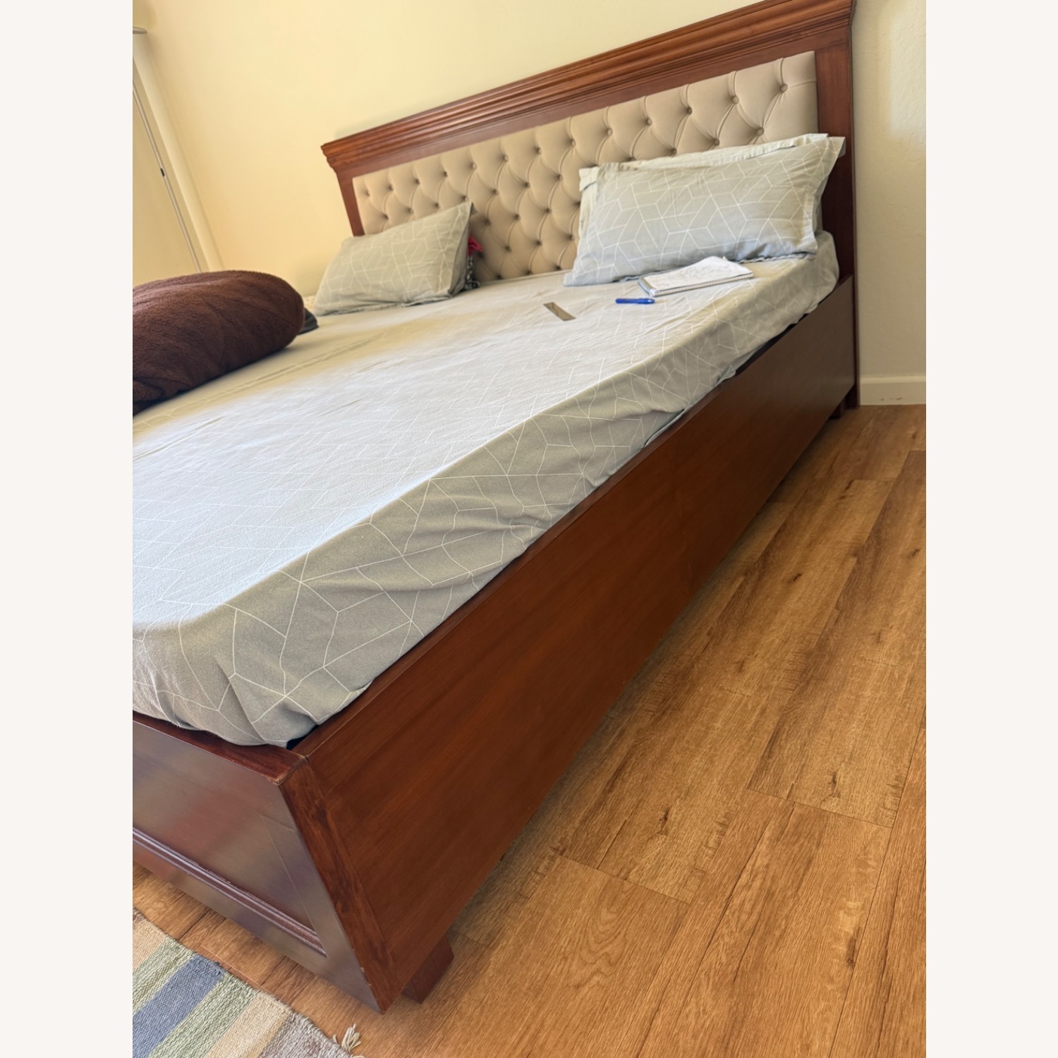 Taylor Made Custom Furniture Dark Brown Full Bed - image-3