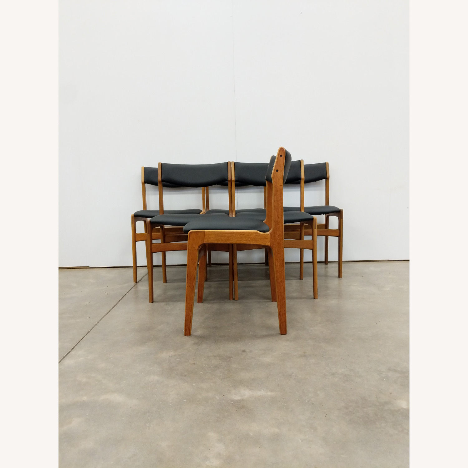 6 Vintage Danish Modern Dining Chairs by Erik Buch - image-2