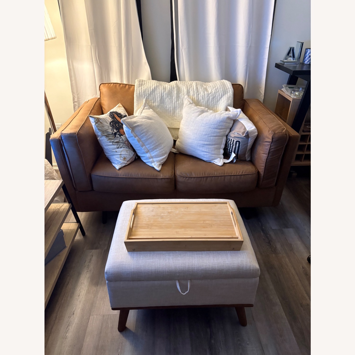 Ashley Furniture Carmel Leather Loveseat - image-2