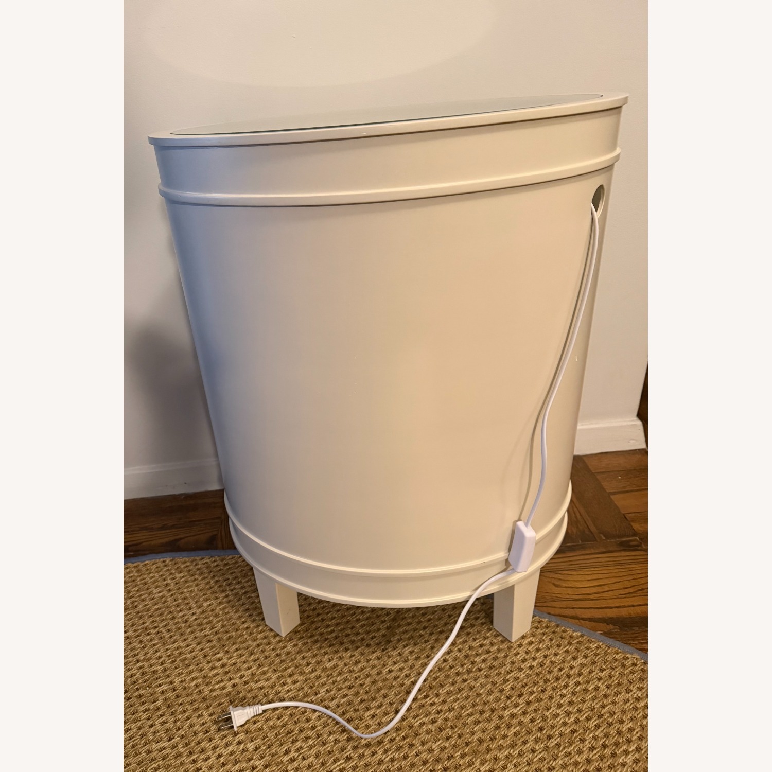 2-Drawer Nightstand with LED Light - image-4