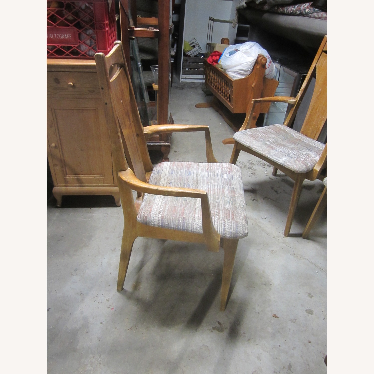 Vintage/Antique Finds Natural Wood Dining Chairs - image-6