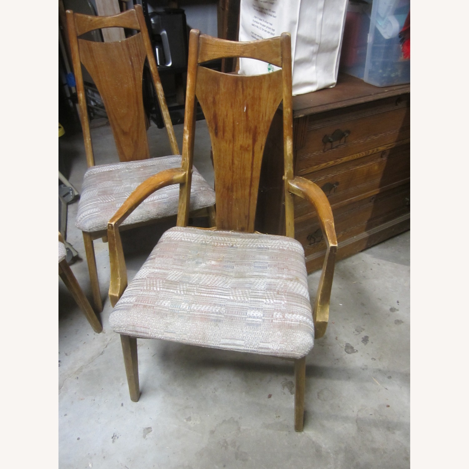 Vintage/Antique Finds Natural Wood Dining Chairs - image-2