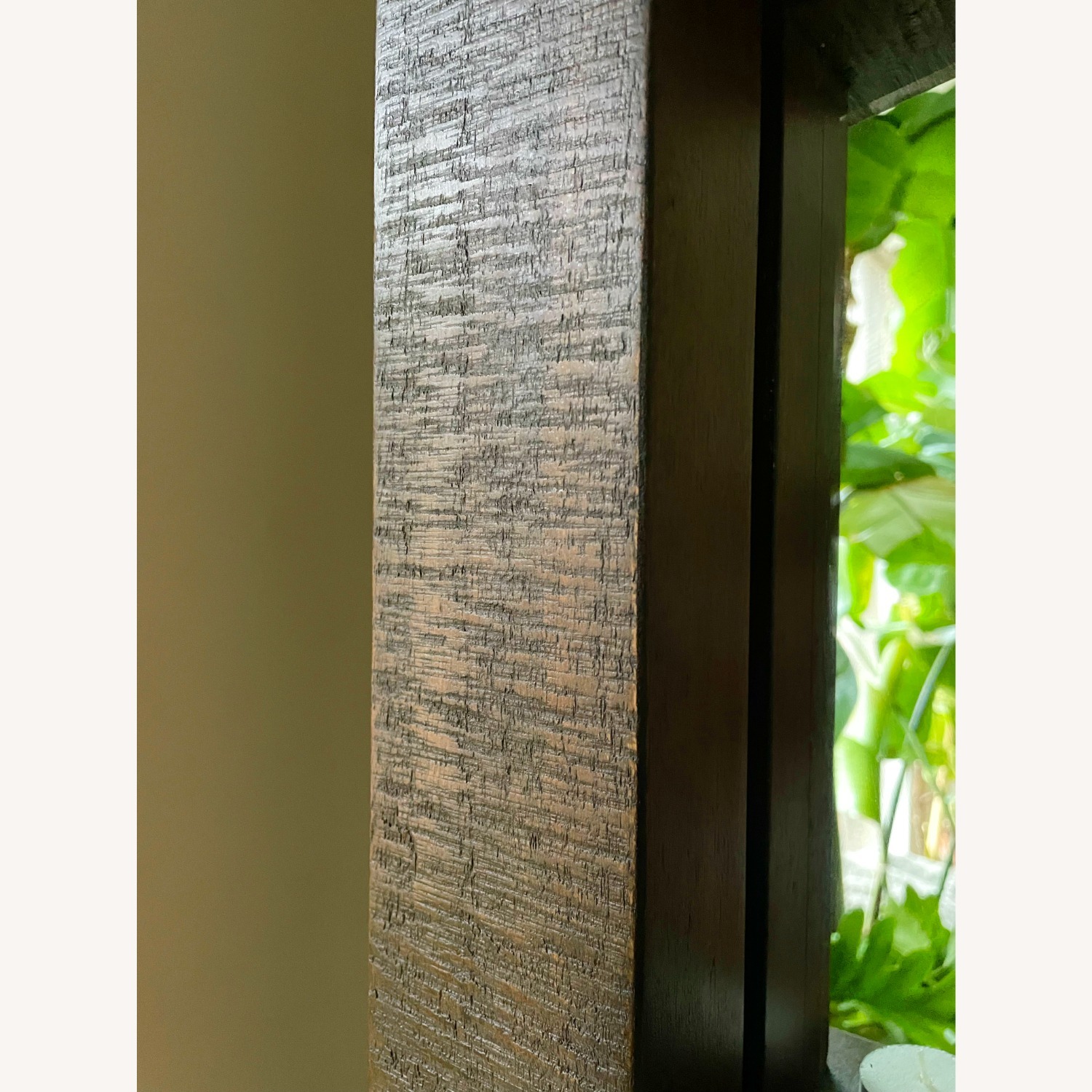 Crate & Barrel Stilt Dark Brown Wood Floor Mirror 44"x81" - image-4