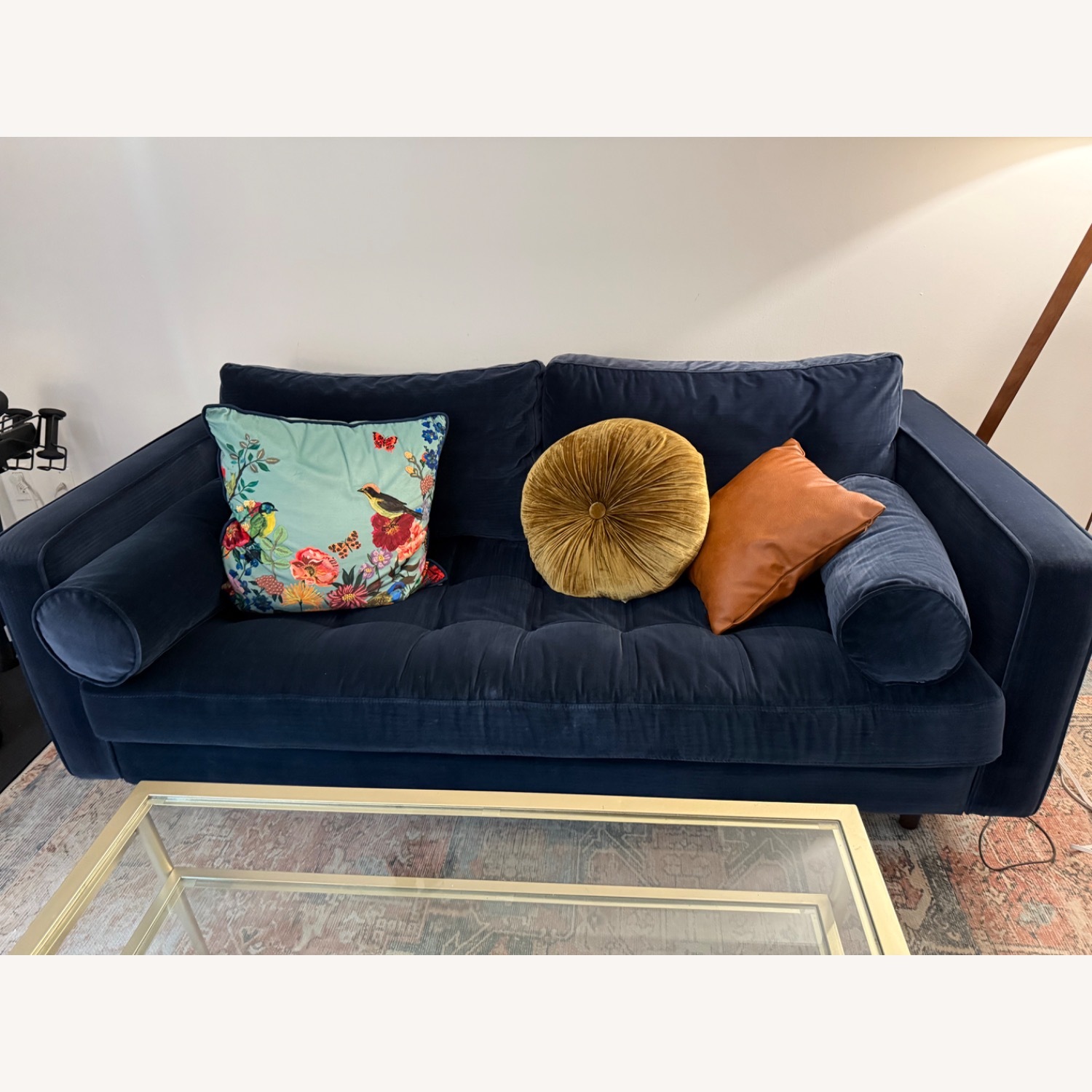Article Sven Blue Velvet 2 Seater Sofa - image-2