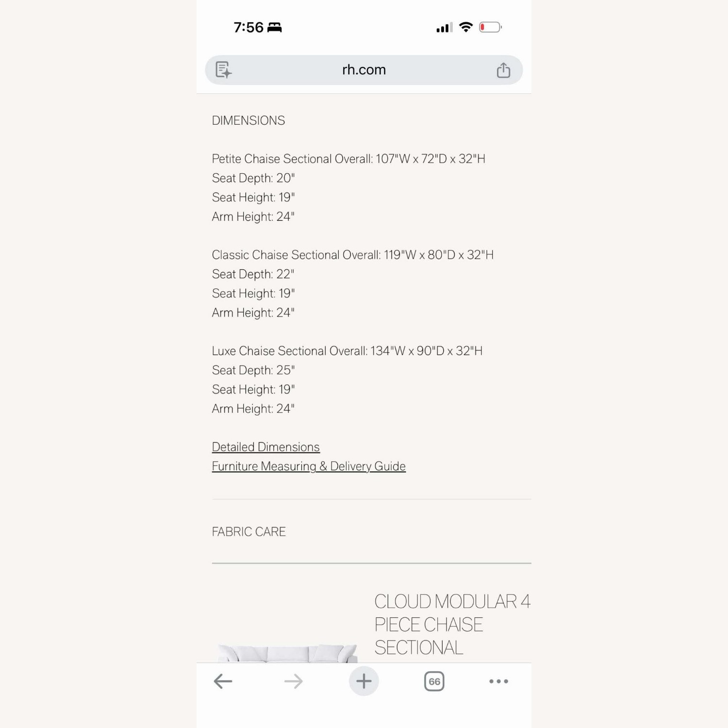 Restoration Hardware White 3+ Piece Sectional - image-5