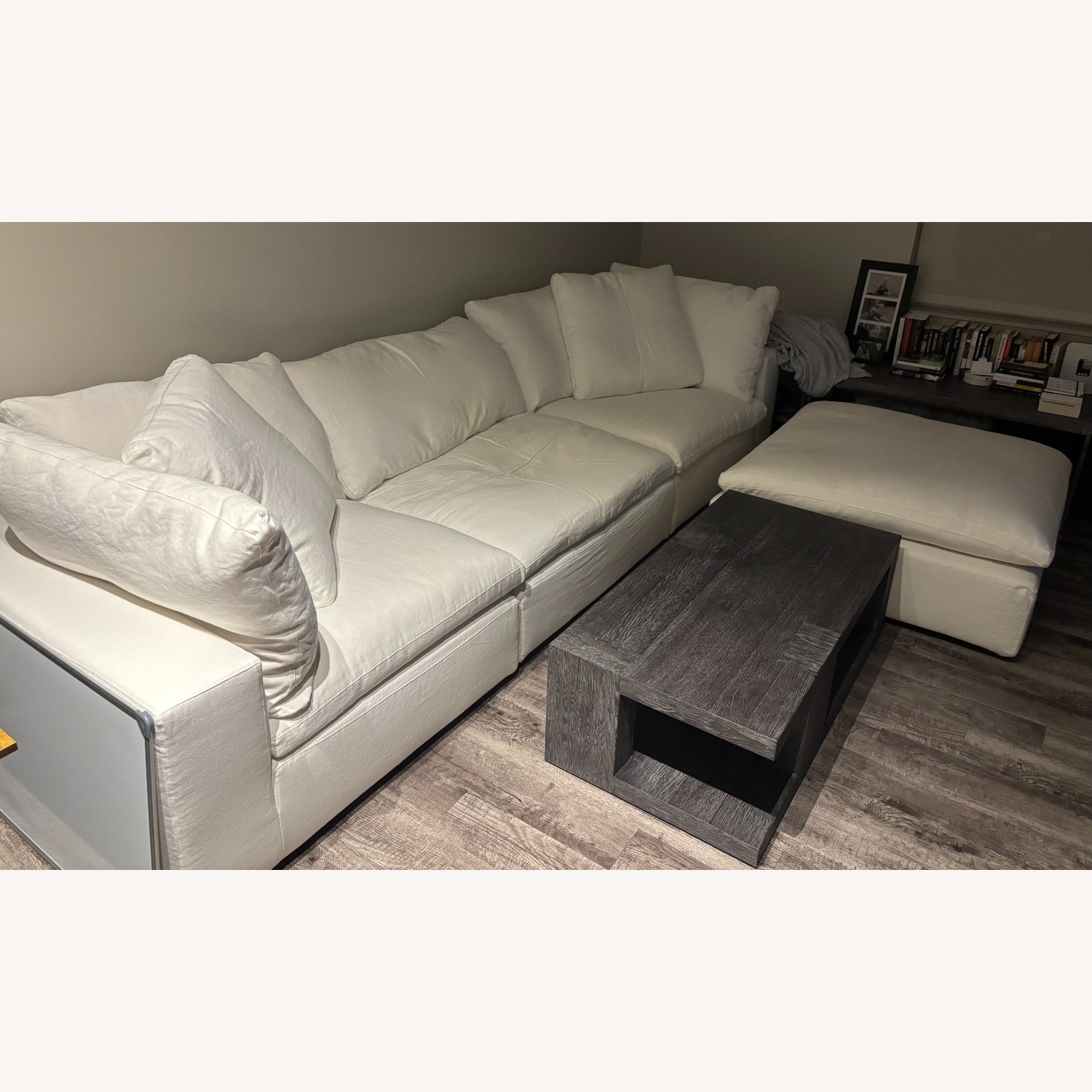 Restoration Hardware White 3+ Piece Sectional - image-3