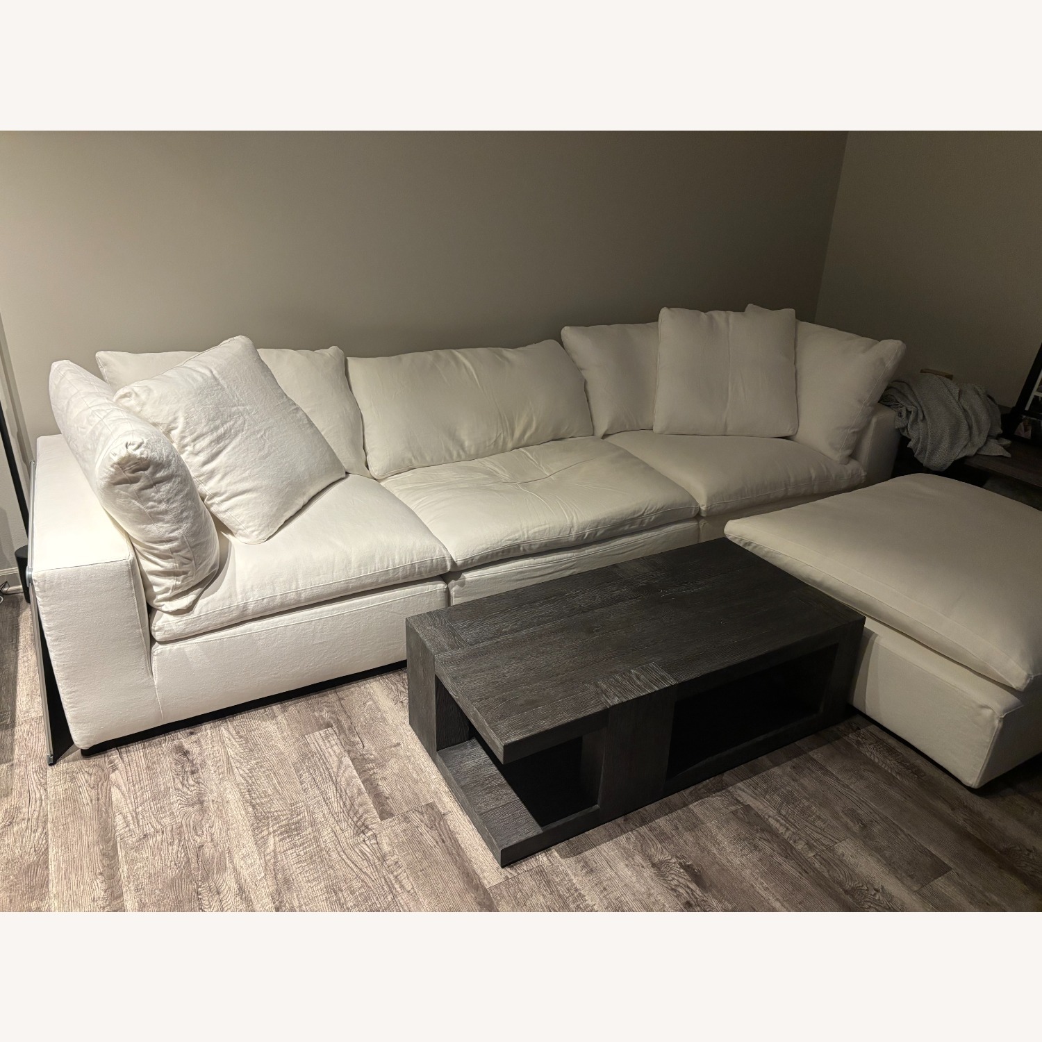Restoration Hardware White 3+ Piece Sectional - image-1
