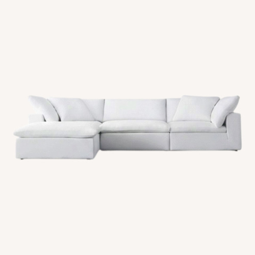 Used Restoration Hardware White 3+ Piece Sectional for sale on AptDeco