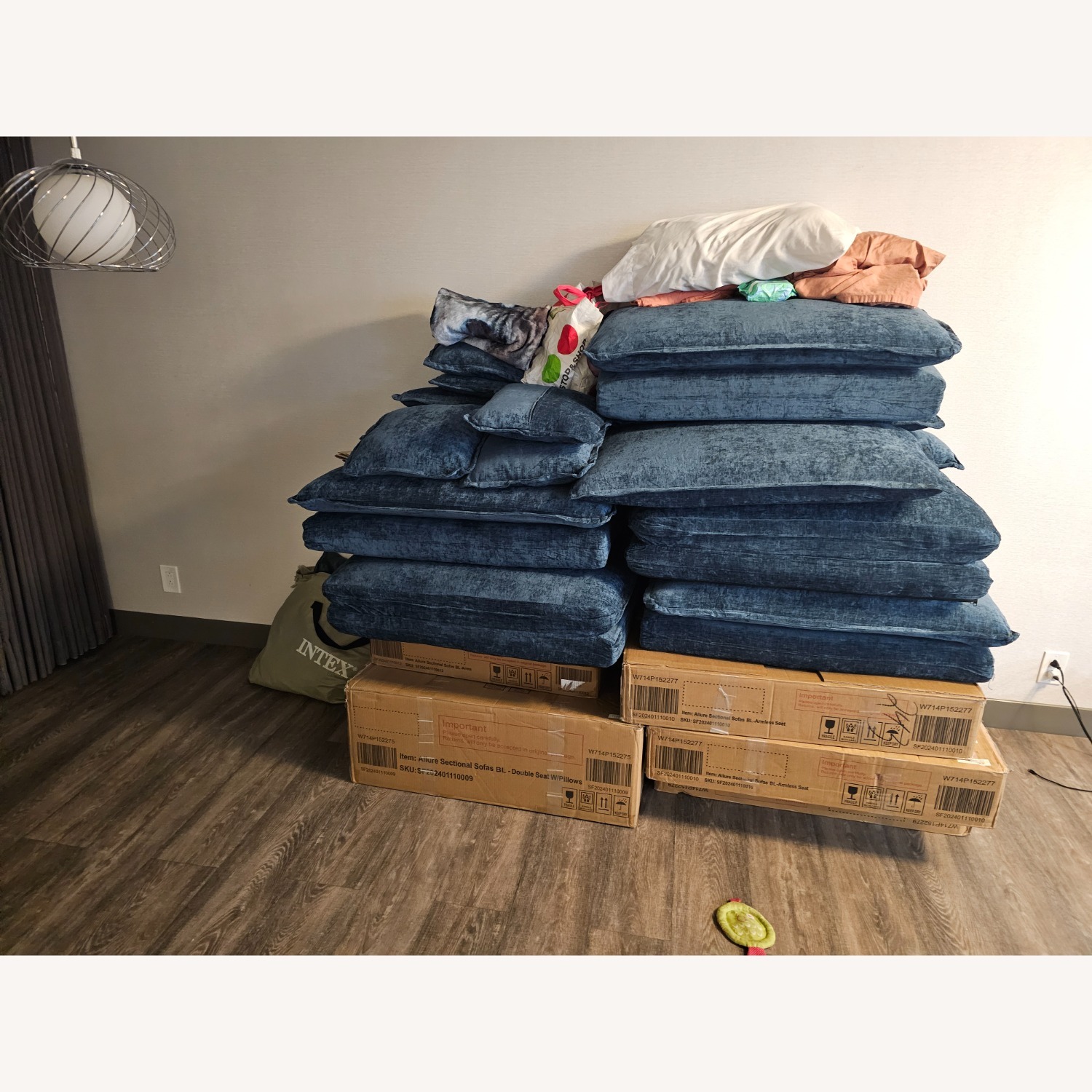 SoarFlash Chenille Sectional Sofa - image-3