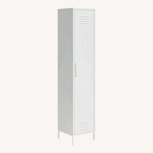 Used Wayfair White Metal Media Storage for sale on AptDeco