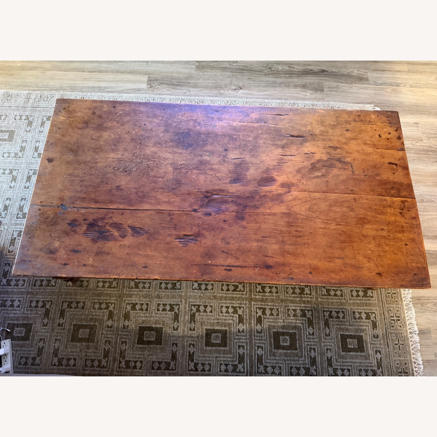 Large Wood Coffee Table - image-5