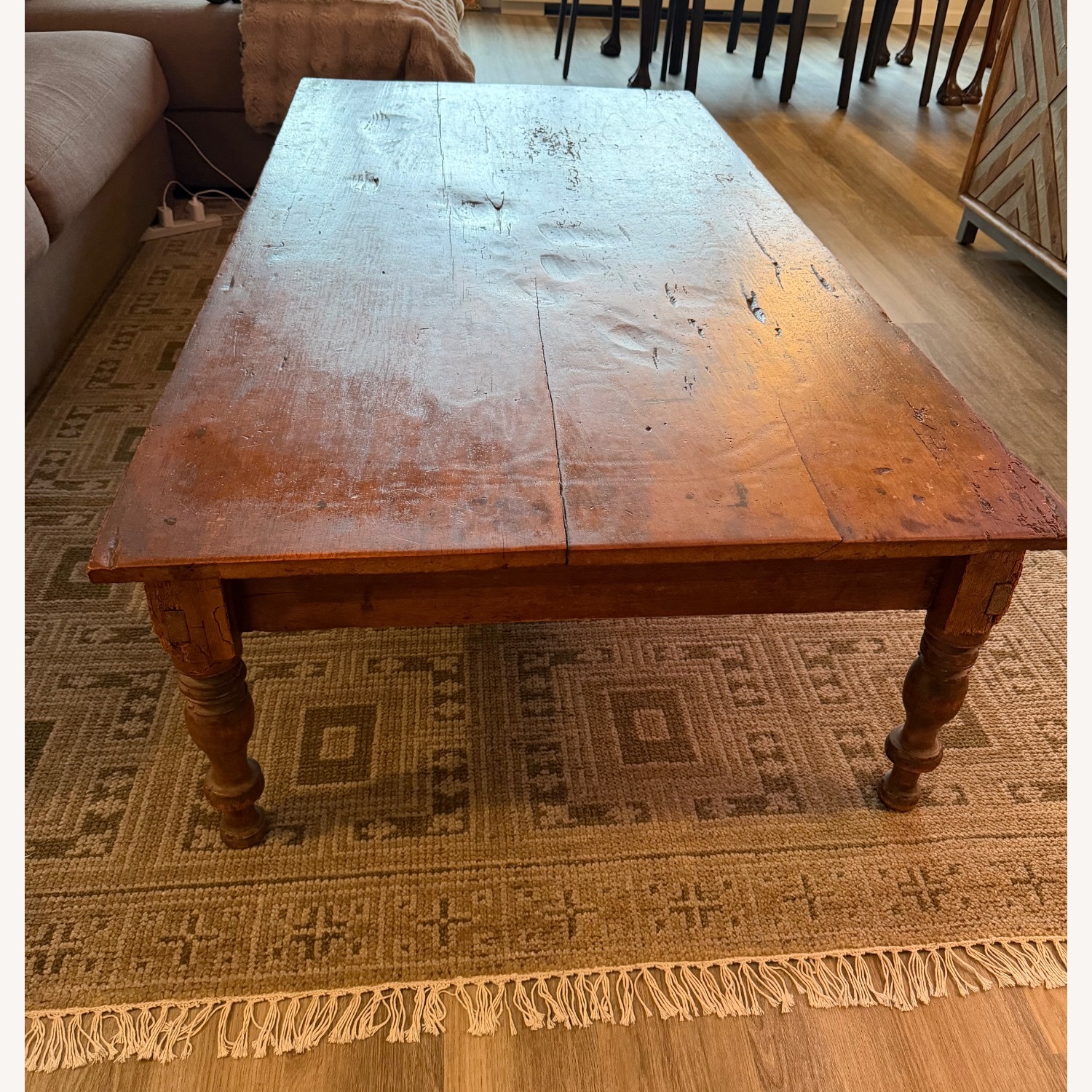 Large Wood Coffee Table - image-2