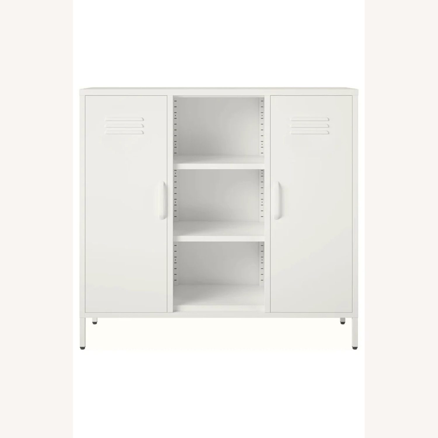 Gioia White Metal Storage Cabinet - image-4