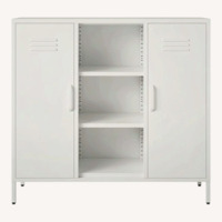 Gioia White Metal Storage Cabinet