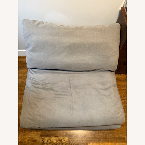 Used Bob's Discount Furniture Dream Gray Armless Chair for sale on AptDeco