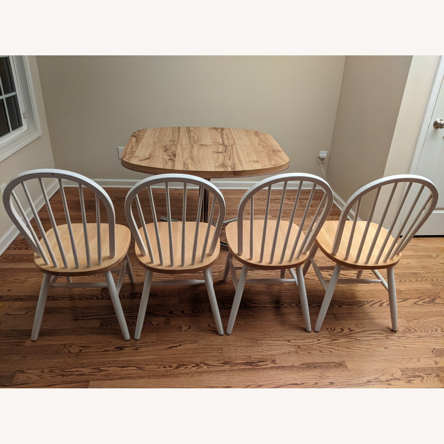 Wood and Metal Dining Set - image-5