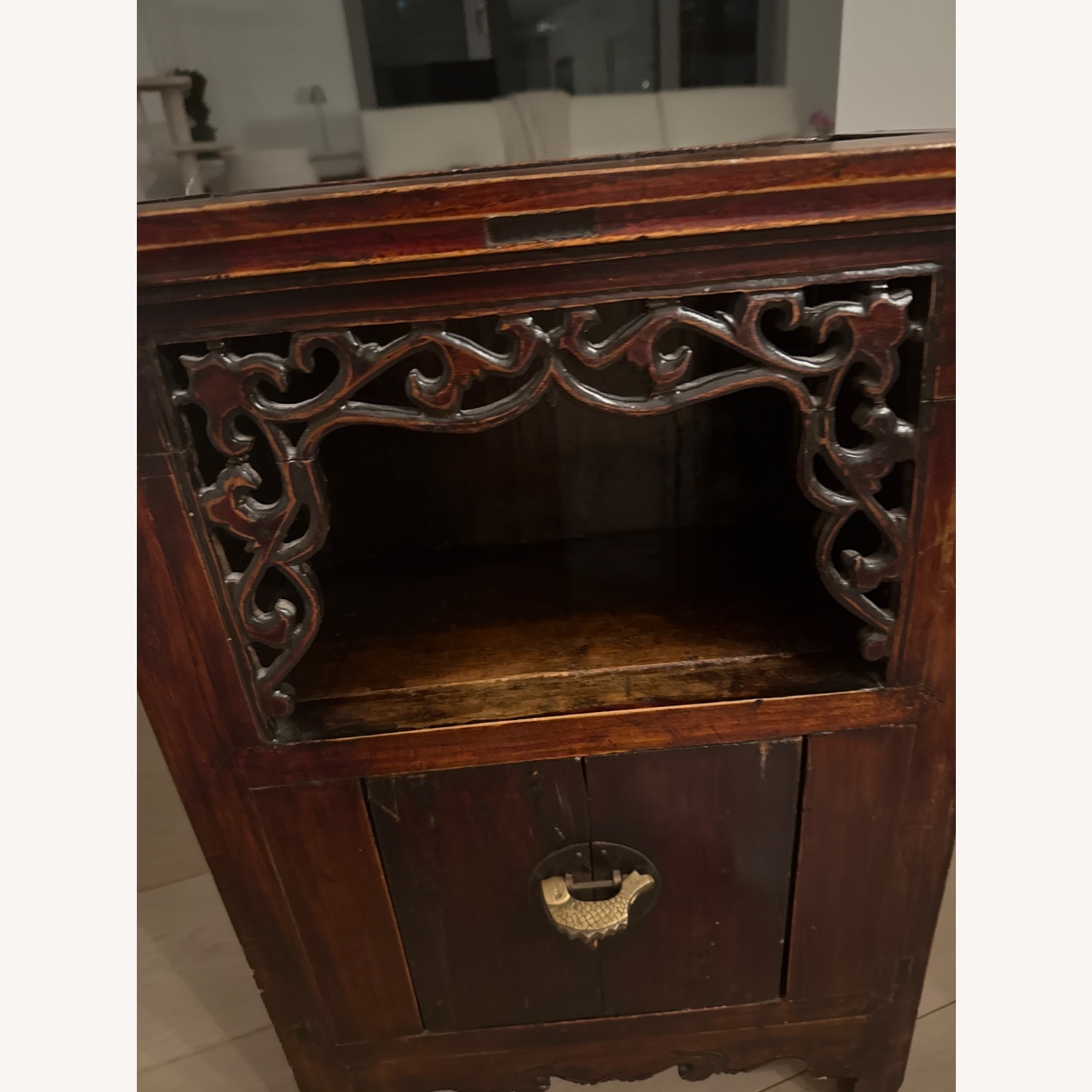 Vintage/Antique Finds Dark Brown Wood Chest - image-6