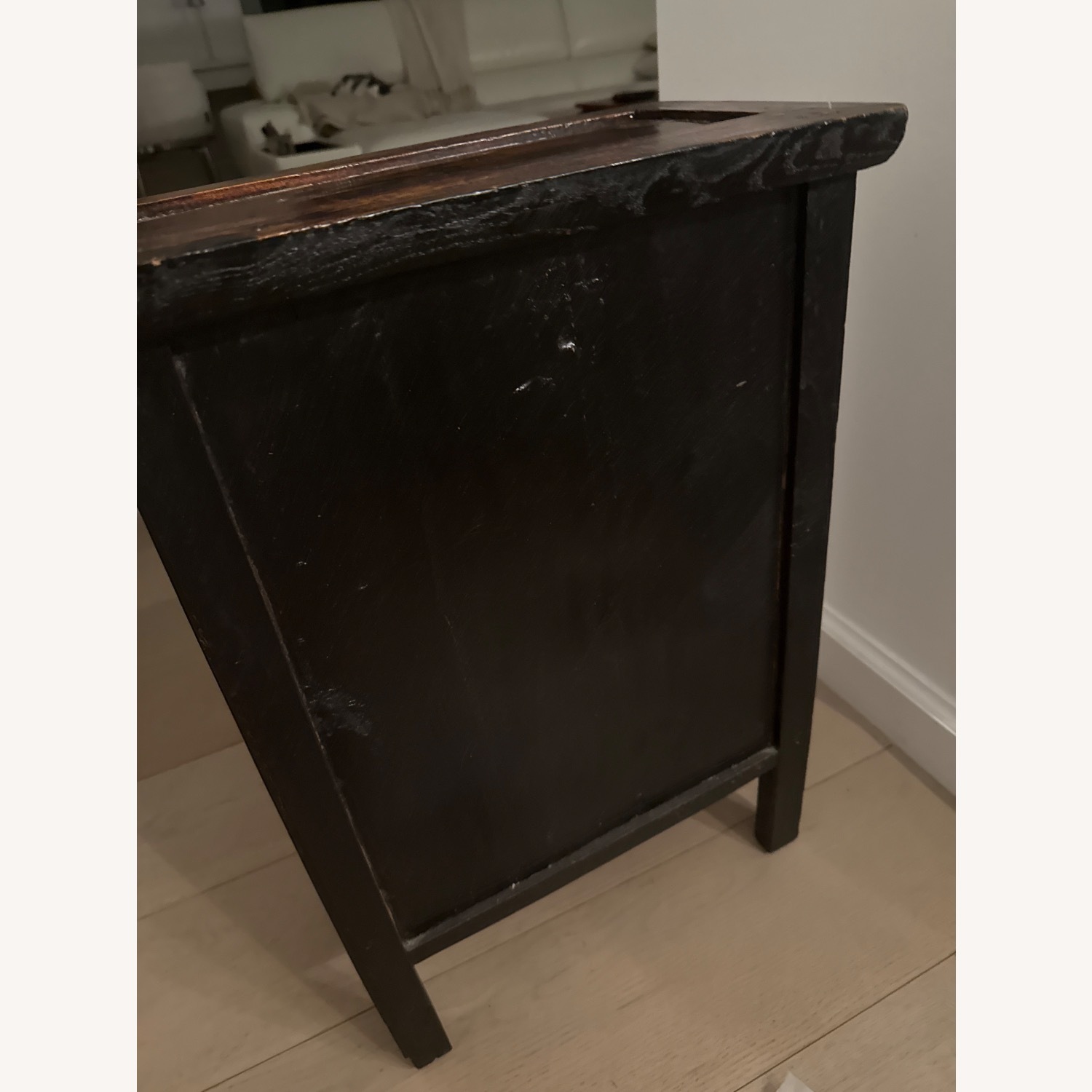 Vintage/Antique Finds Dark Brown Wood Chest - image-4