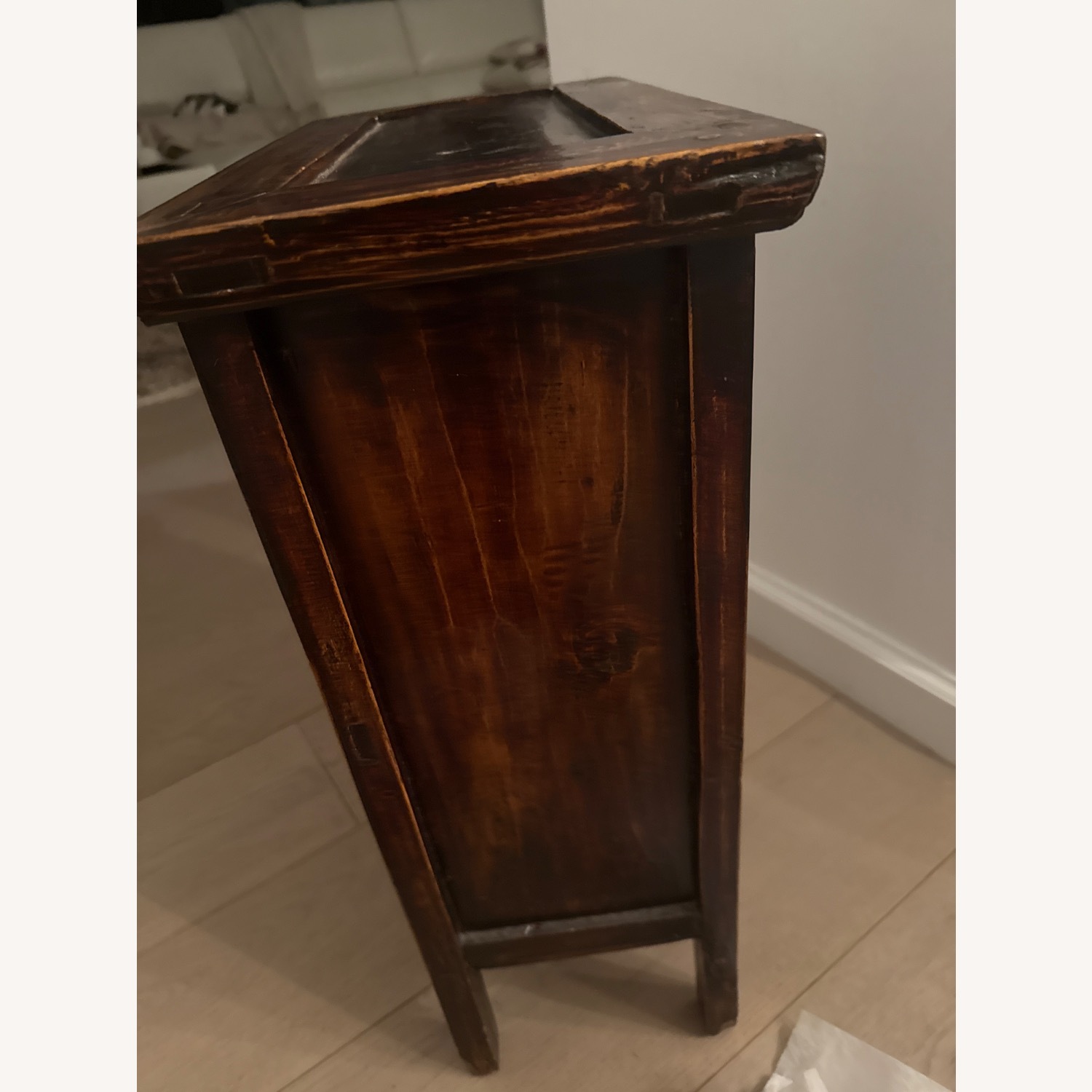 Vintage/Antique Finds Dark Brown Wood Chest - image-5