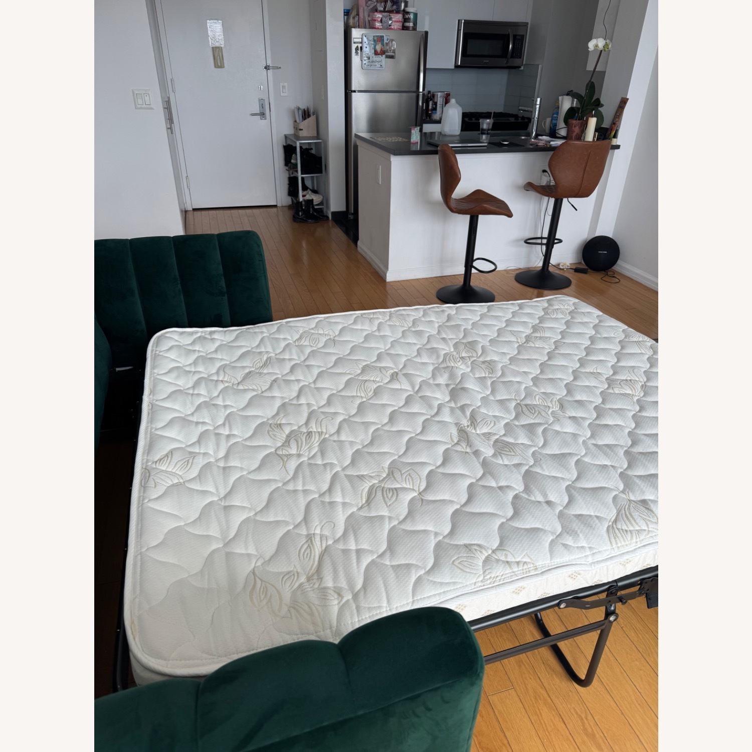 Apt2b Nora Green Velvet Sleeper Sofa - image-6