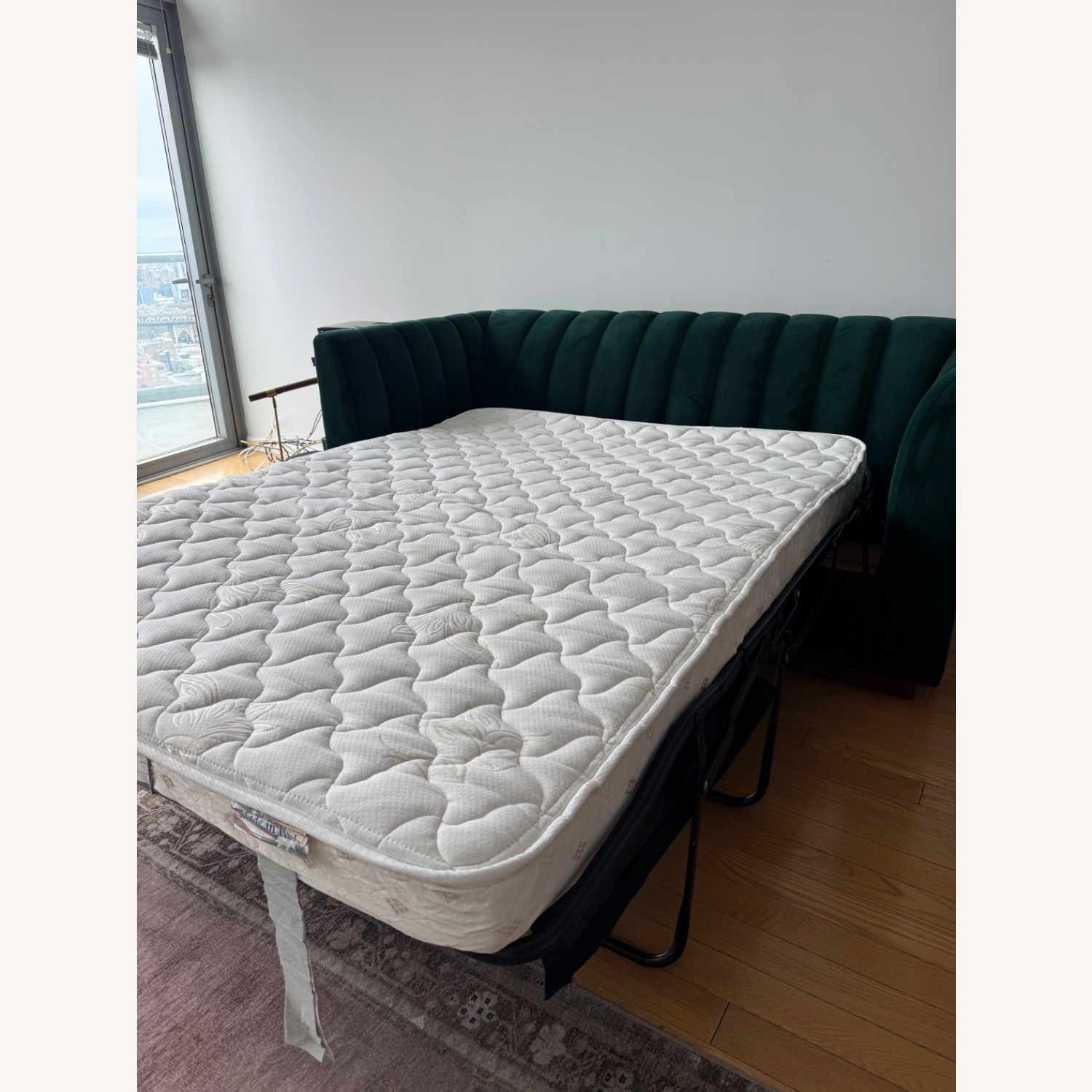 Apt2b Nora Green Velvet Sleeper Sofa - image-5