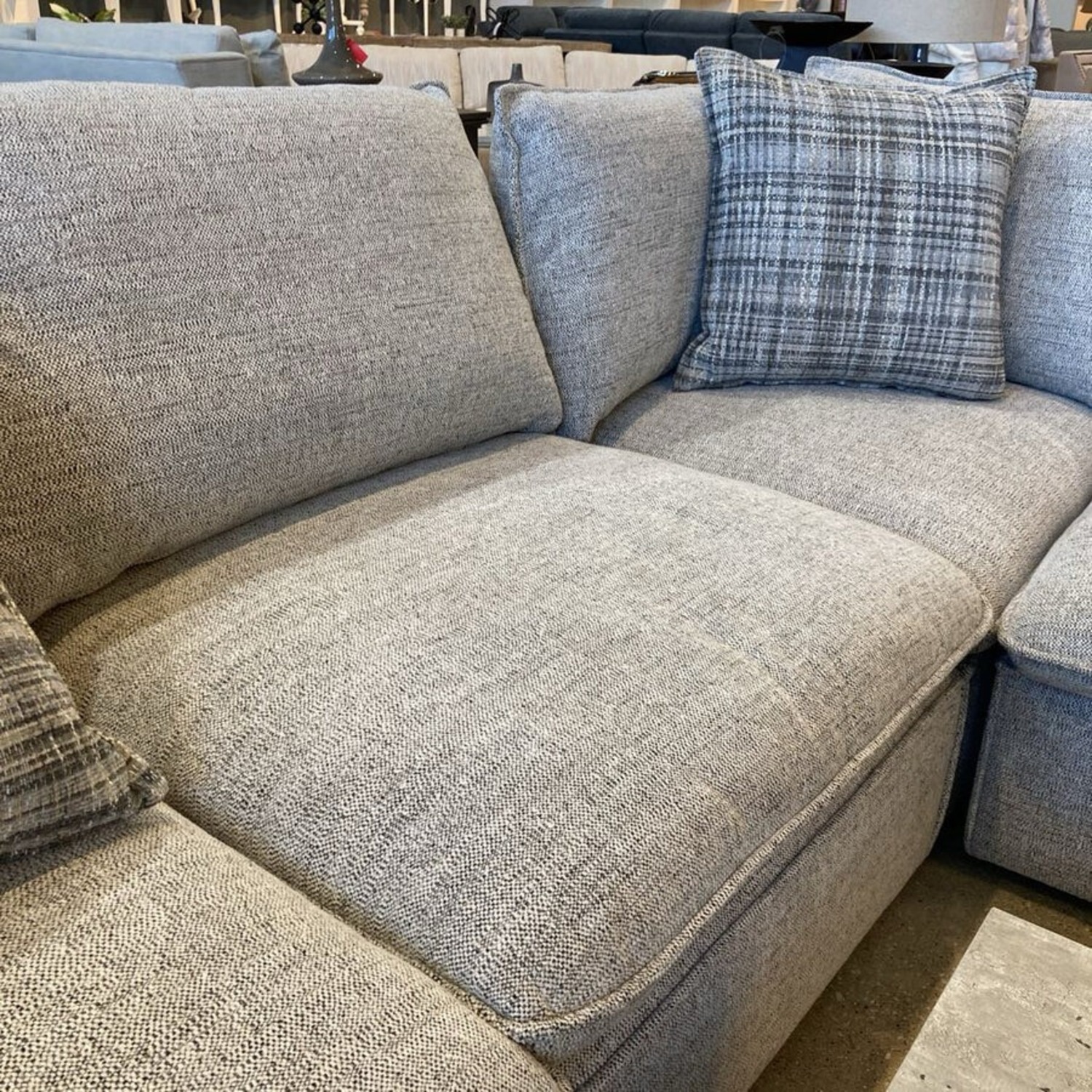 Modern Right Angle Sleeper w/ Ottoman Sectional  - image-8