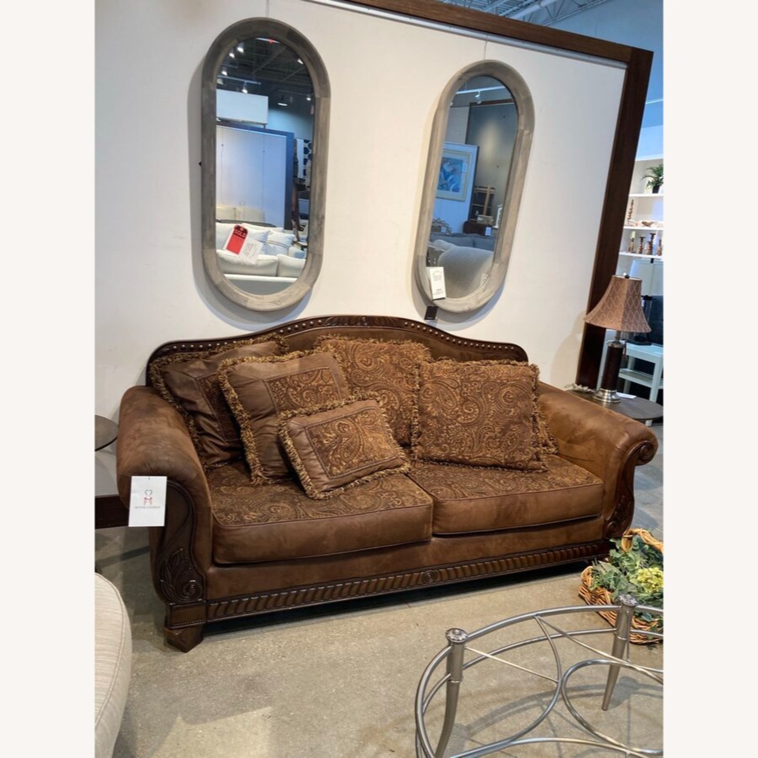 Bradington Three-Seat Roll Arm Sofa - image-2