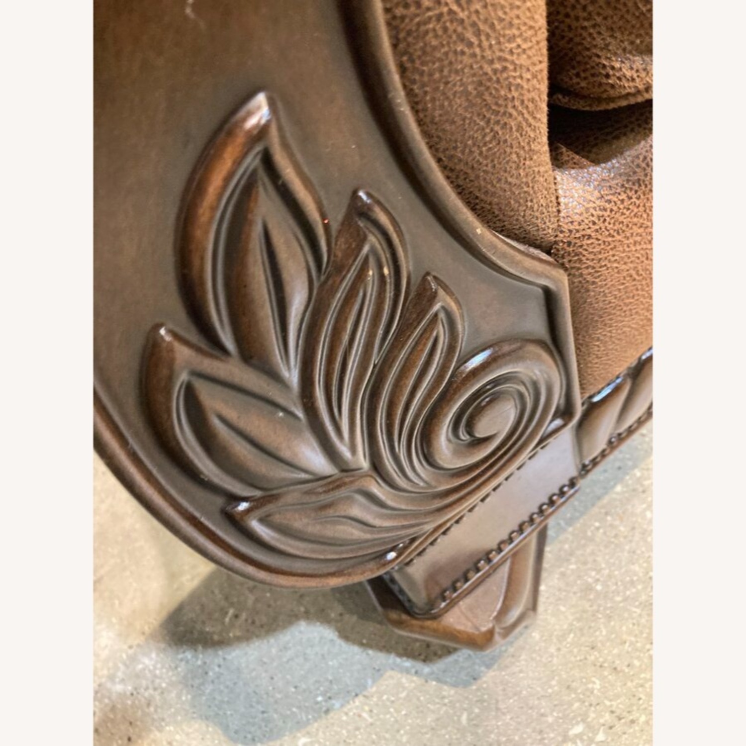 Bradington Three-Seat Roll Arm Sofa - image-8