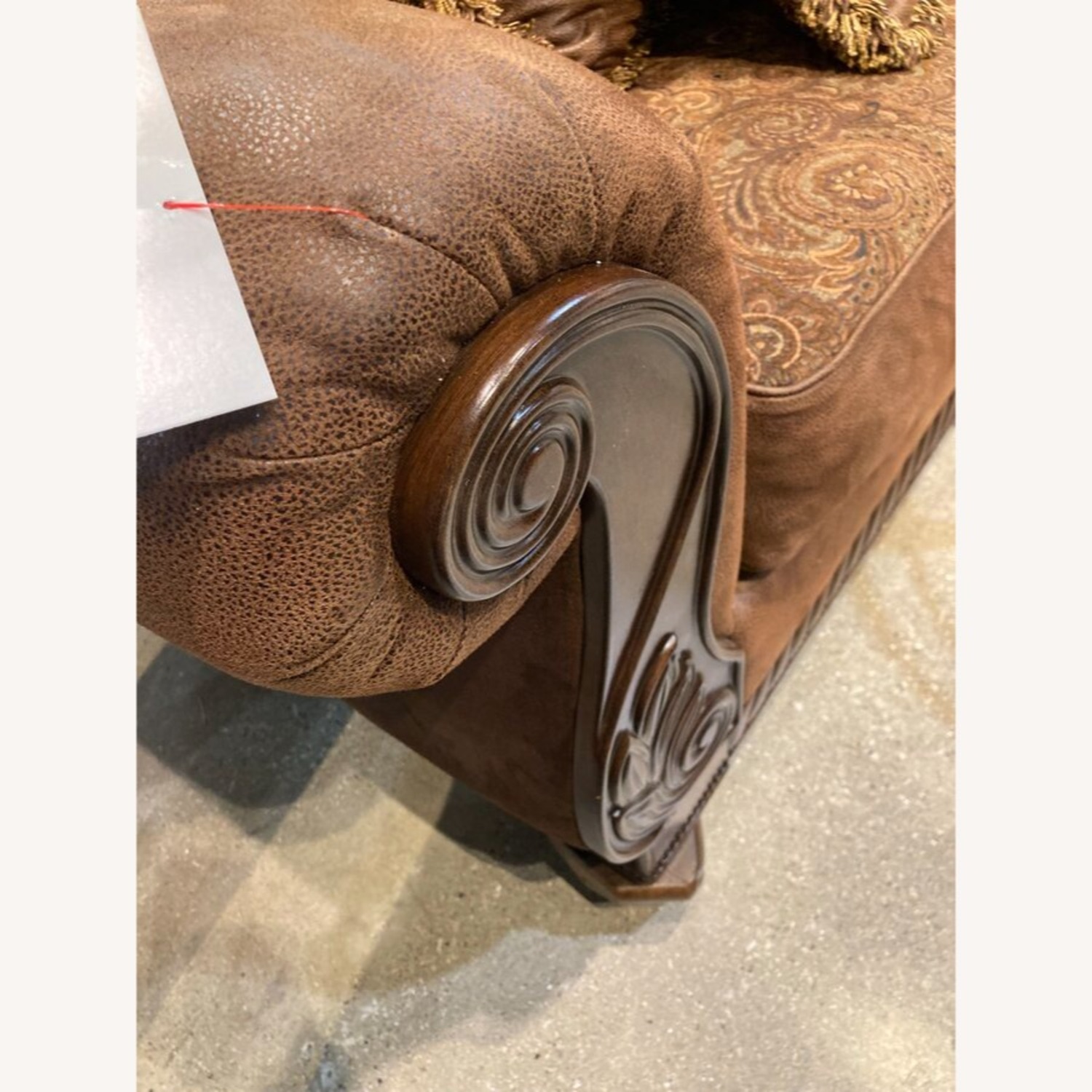 Bradington Three-Seat Roll Arm Sofa - image-4