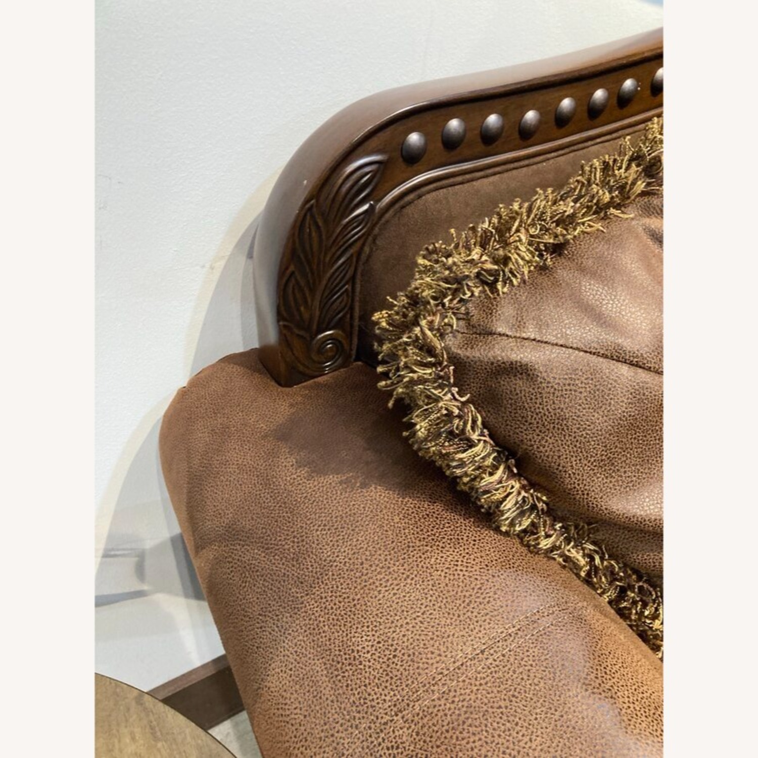 Bradington Three-Seat Roll Arm Sofa - image-9