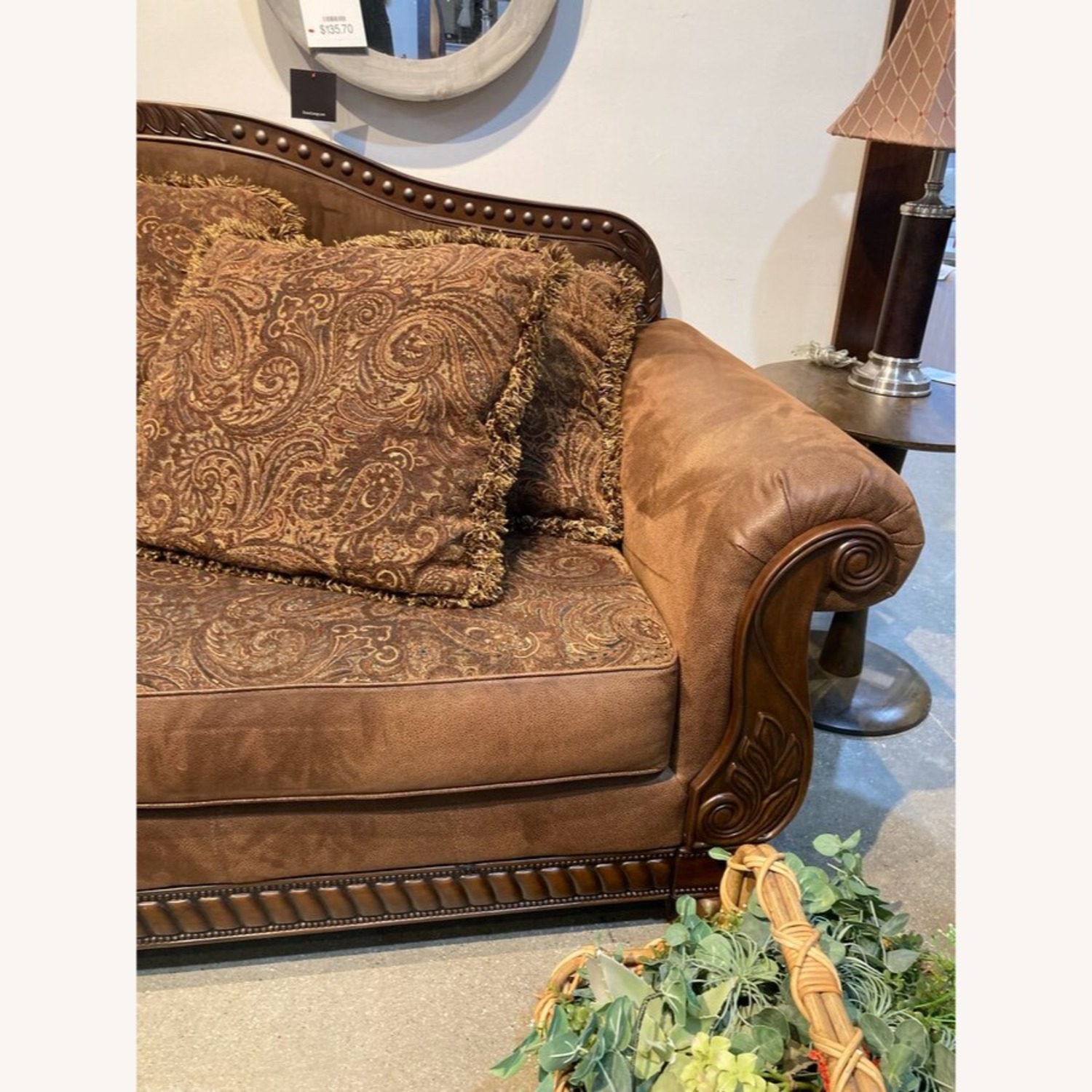 Bradington Three-Seat Roll Arm Sofa - image-5