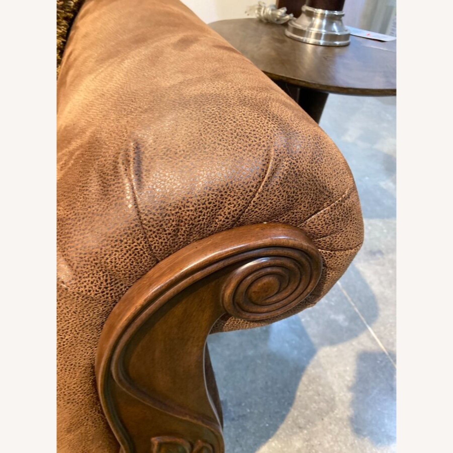 Bradington Three-Seat Roll Arm Sofa - image-7