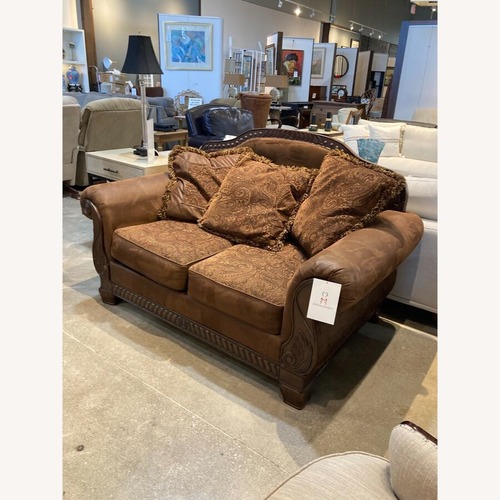 Used Bradington Two-Seat Roll Arm Loveseat for sale on AptDeco