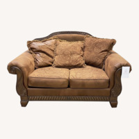 Bradington Two-Seat Roll Arm Loveseat