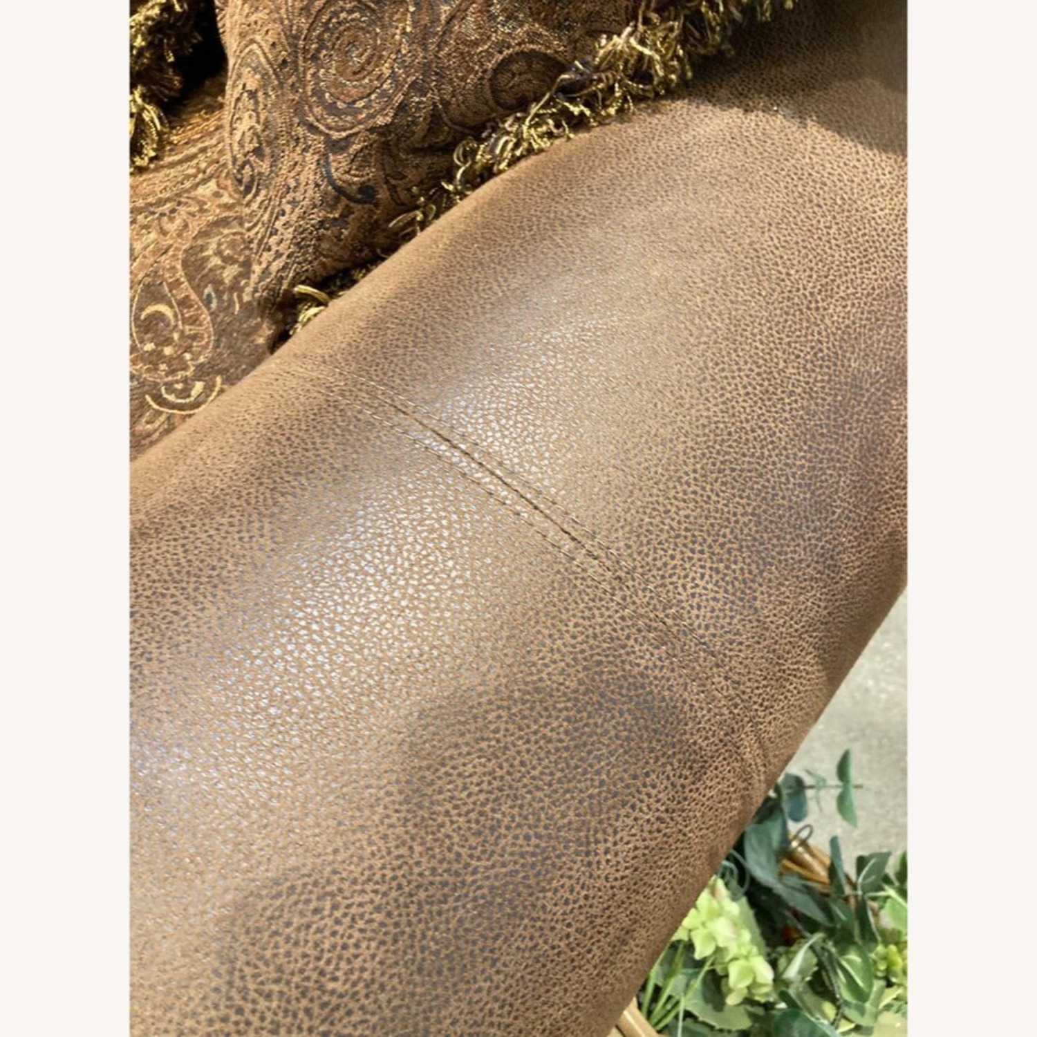 Bradington Two-Seat Roll Arm Loveseat - image-8