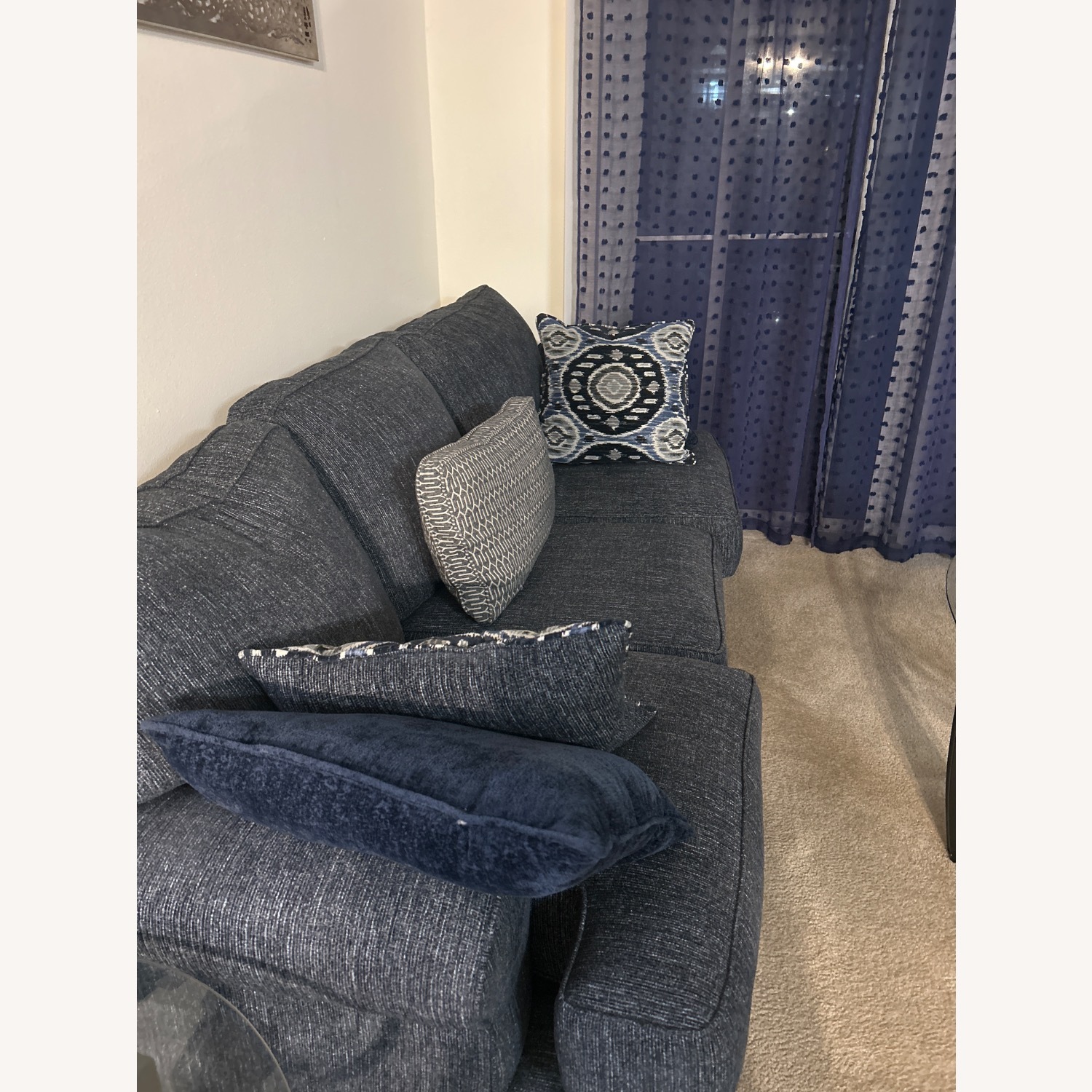 Bob's Discount Furniture Dakota Blue 3 Seater Sofa  - image-3