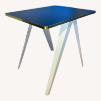 Black Stainless Steel Dining Table