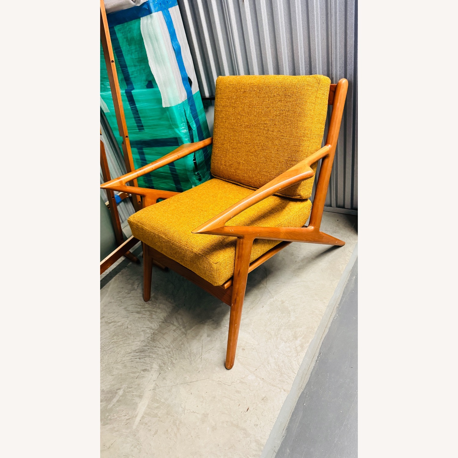 Joybird Soto Gold Wood Accent Chair - image-2